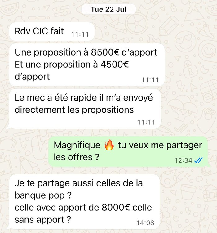 Témoignage client : propositions bancaires